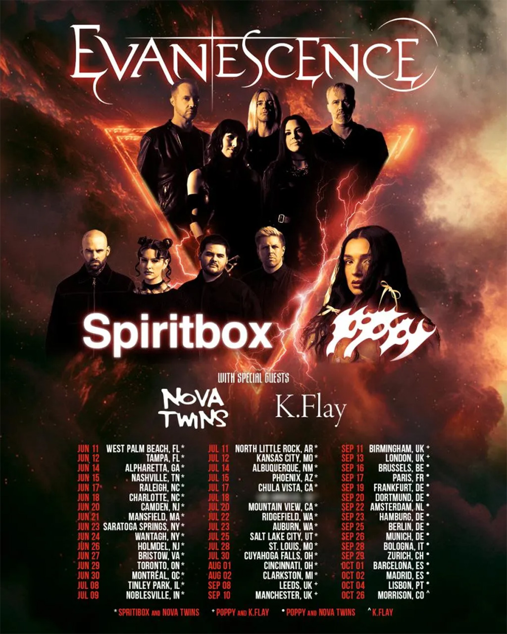 Evanescence tournée
